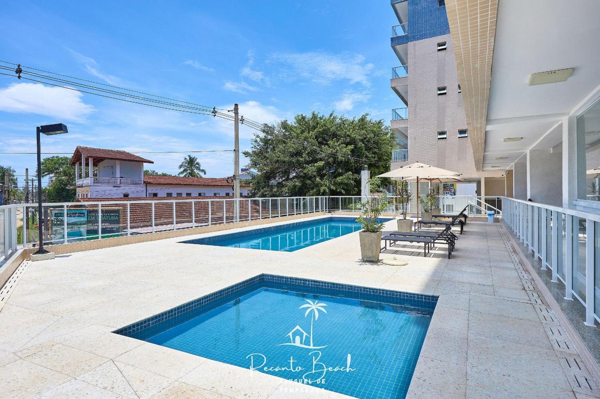 Apartamento Apto Com Piscina Aquecida Sauna E Churrasqueira Ubatuba Exterior foto